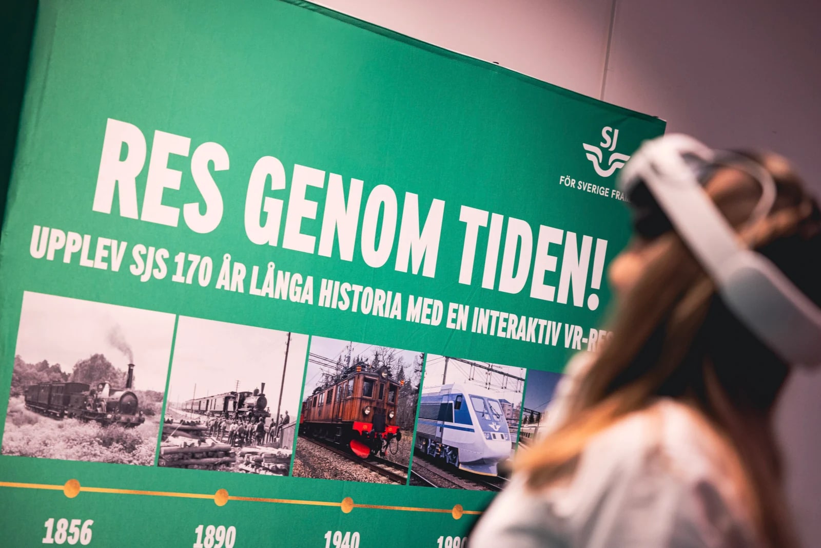 SJ's Tidsresan display at the event